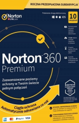 Norton 360 Premium 10 urządzeń - 1 rok +75GB +Secure VPN
